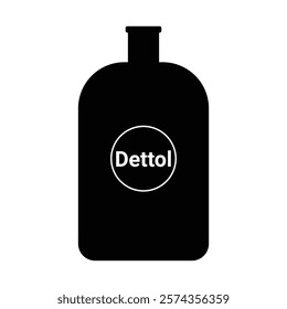 High-Quality Dettol Bottle Silhouette Vector Logos for Marketing