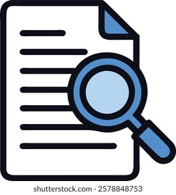 High-Quality Document Search Icon for Websites