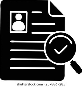 High-Quality Document Verification and Approval Icon