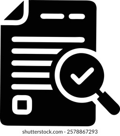 High-Quality Document Verification and Approval Icon