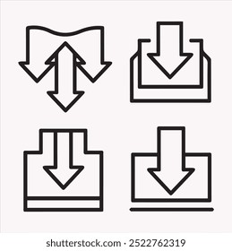 High-Quality Download Icon Vector Icons for Your Website, Get Customizable, Stylish and Professional