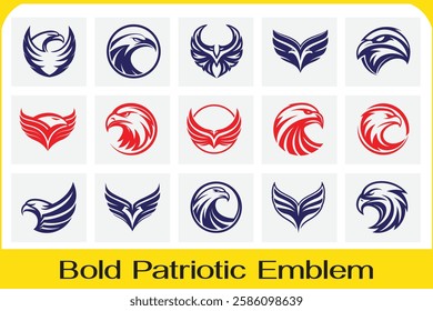 High-quality eagle head vector with fierce expression and triangle shape, great for patriotic logos, sports branding, and military themes.