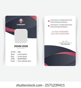 High-Quality Editable ID Card Template