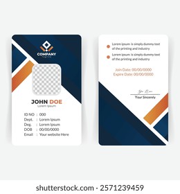 High-Quality Editable ID Card Template