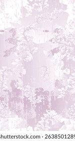 A high-quality EPS seamless pattern featuring a geometric floral tile design. This vector artwork combines abstract and decorative floral.