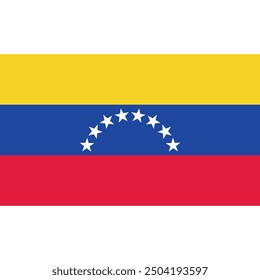 High-quality EPS vector file of the Venezuelan flag. Perfect for print and digital media. This design features accurate colors and details, making it ideal for any project related to Venezuela.






