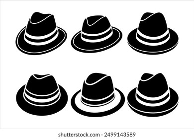 High-Quality Fedora Hat Vector Art for Designers