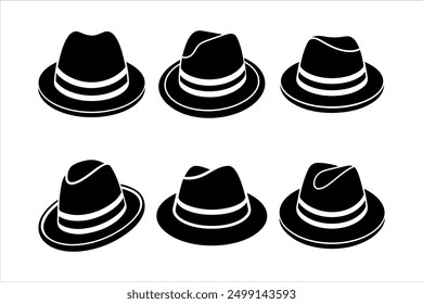 High-Quality Fedora Hat Vector Art for Designers