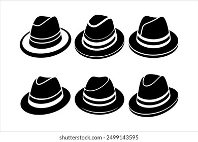 High-Quality Fedora Hat Vector Art for Designers