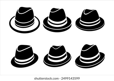 High-Quality Fedora Hat Vector Art for Designers