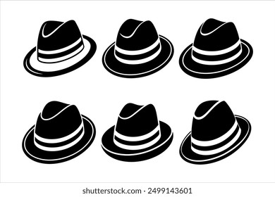 High-Quality Fedora Hat Vector Art for Designers