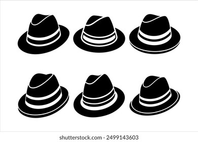 High-Quality Fedora Hat Vector Art for Designers