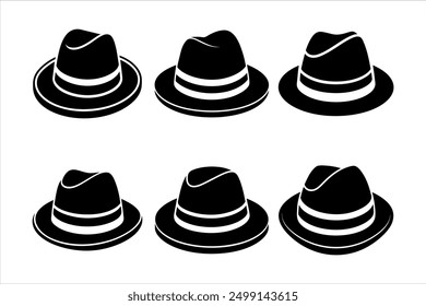 High-Quality Fedora Hat Vector Art for Designers