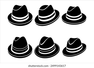 High-Quality Fedora Hat Vector Art for Designers