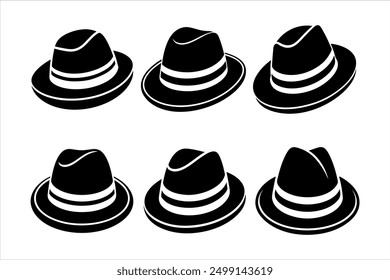 High-Quality Fedora Hat Vector Art for Designers