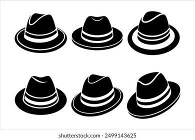 High-Quality Fedora Hat Vector Art for Designers