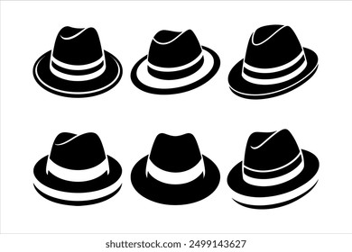 High-Quality Fedora Hat Vector Art for Designers