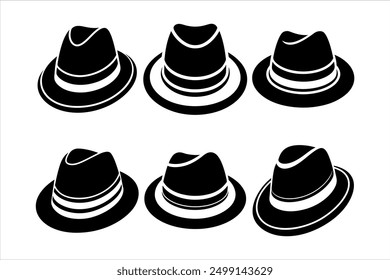 High-Quality Fedora Hat Vector Art for Designers