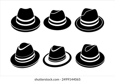 High-Quality Fedora Hat Vector Art for Designers