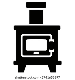 High-quality flat design black microwave oven illustration with clean lines, perfect for kitchen appliance ads, tech blogs, and modern lifestyle content.