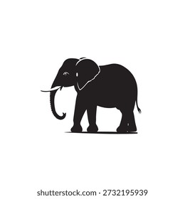 High-quality flat vector illustration of an African elephant in profile. Capturing the strength and wisdom of the animal, this crisp icon is ideal for travel, safari, or nature-themed projects.