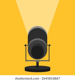 High-Quality Floor Stage Spotlight Vector – Editable, Layered, and Scalable Design in Flat, Line Art, and Isometric Styles for Commercial Presentations and Posters