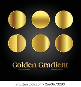 High-Quality Gold Gradient Color Pack for Artists

