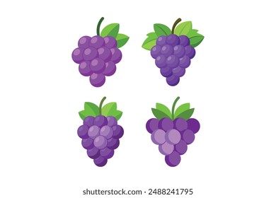 High-Quality Grape Vector Art for Your Projects