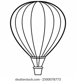  es un archivo de Diseño gráfico de alta calidad con una ilustración detallada de un globo aerostático.