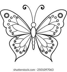 is a high-quality graphic design file featuring a beautifully crafted illustration of a butterfly adorned with intricate floral patterns. This design combines the elegance of flowers with the delicate