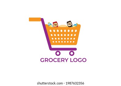 High-Quality Grocery and Delivery Logo Design Vector grocery icon