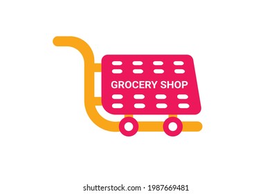 High-Quality Grocery and Delivery Logo Design Vector grocery icon