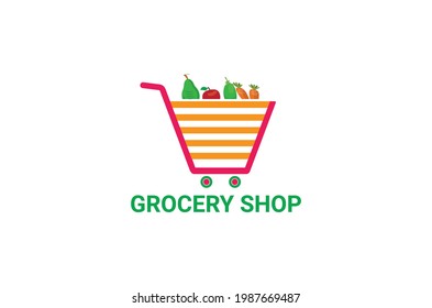 High-Quality Grocery and Delivery Logo Design Vector grocery icon