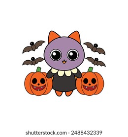 High-Quality Halloween Illustrations, Cartoons, Clipart, and Line Art Designs for Printable Graphics