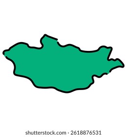 Una Ilustración vectorial dibujada a mano de alta calidad de Mongolia. Adecuado para contenido de negocios internacionales, materiales educativos, promociones de viajes y presentaciones culturales.