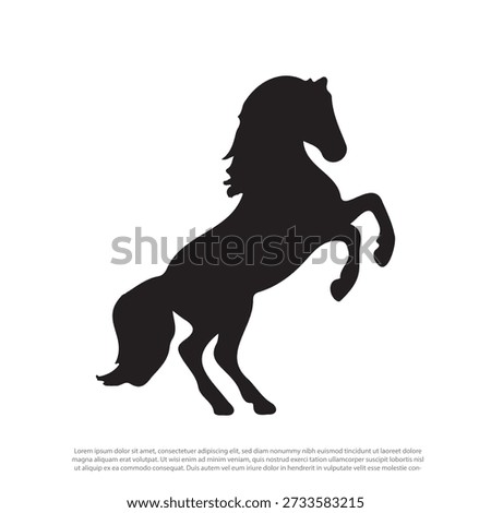 High-quality horse vector illustration with an elegant equine design, perfect for logos, branding, posters, tattoos, apparel prints, equestrian themes, farm projects, and scalable print or web use.