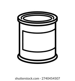 High-quality illustration of a clean empty metal drum with smooth edges, ideal for industrial, storage, or recycling concepts.
