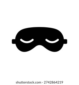 High-quality image of a black contoured sleep eye mask designed for comfort and relaxation, perfect for travel, meditation, or improving sleep quality in bright environments.