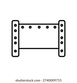 High-quality image of a durable stainless steel adjustable metal bar clamp featuring multiple screw holes, ideal for construction, woodworking, and DIY projects.