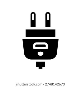 High-quality image of a modern black USB charger with two ports, perfect for tech, power, and electronic device concepts.