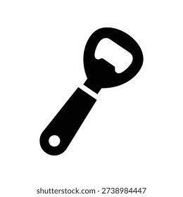 High-quality image of a sleek black bottle opener with a smooth finish, isolated on a clean white background, ideal for product displays and commercial use.