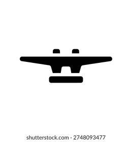 High-quality image of a sleek black drone remote control with two joysticks, perfect for tech, aviation, and gadget projects.