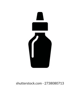 High-quality image of a sleek black essential oil bottle with dropper, clean and professional, ideal for wellness and beauty branding.
