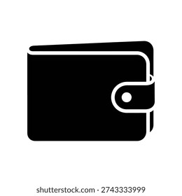High-quality image of a sleek black leather wallet featuring a silver clasp, perfect for finance, business, or lifestyle commercial use.