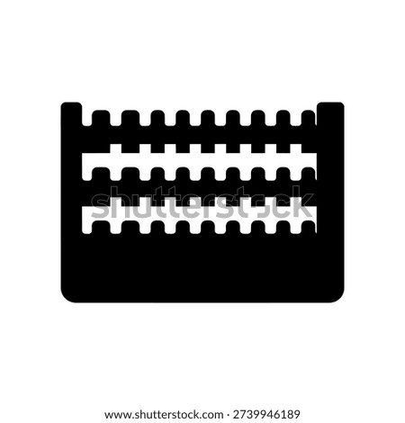 High-quality image of a sleek black leather wallet featuring a modern white geometric pattern, displayed on a dark background for a minimalist and professional look.