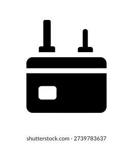 High-quality image of a sleek black portable mini fridge with sturdy handles, perfect for offices, dorms, or travel, displayed on a clean white background.
