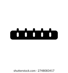 High-quality image of a sleek black USB hub with six ports, perfect for tech, data, and connectivity projects.