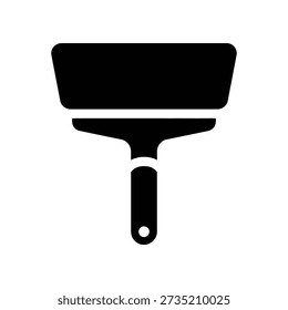 High-quality image of a sleek black and white squeegee tool, isolated on a transparent background, ideal for cleaning, window washing, or commercial use.
