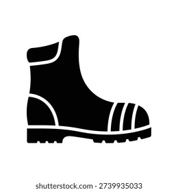 High-quality image of a stylish black leather combat boot featuring white stitching and a durable rugged sole, perfect for fashion and lifestyle projects.