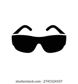 High-quality image of stylish black retro sunglasses with white frame accents, perfect for fashion, branding, and commercial use.